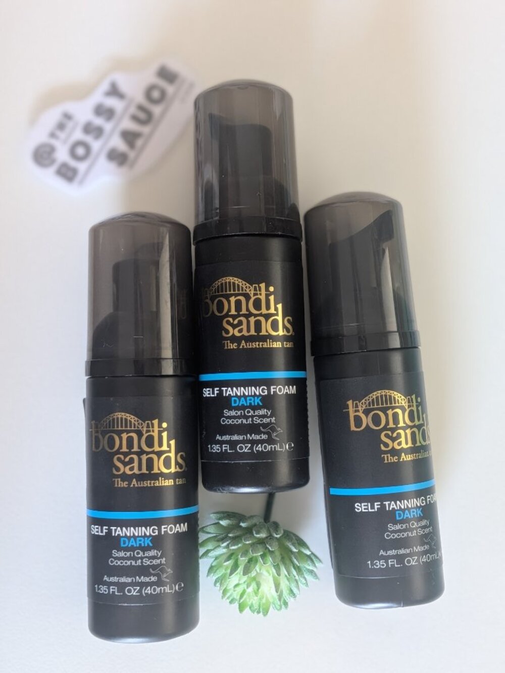 🌸 Bondi Sands Self Tanning Foam (3 Travel Size Bundle) Dark Shade -TSA Approved